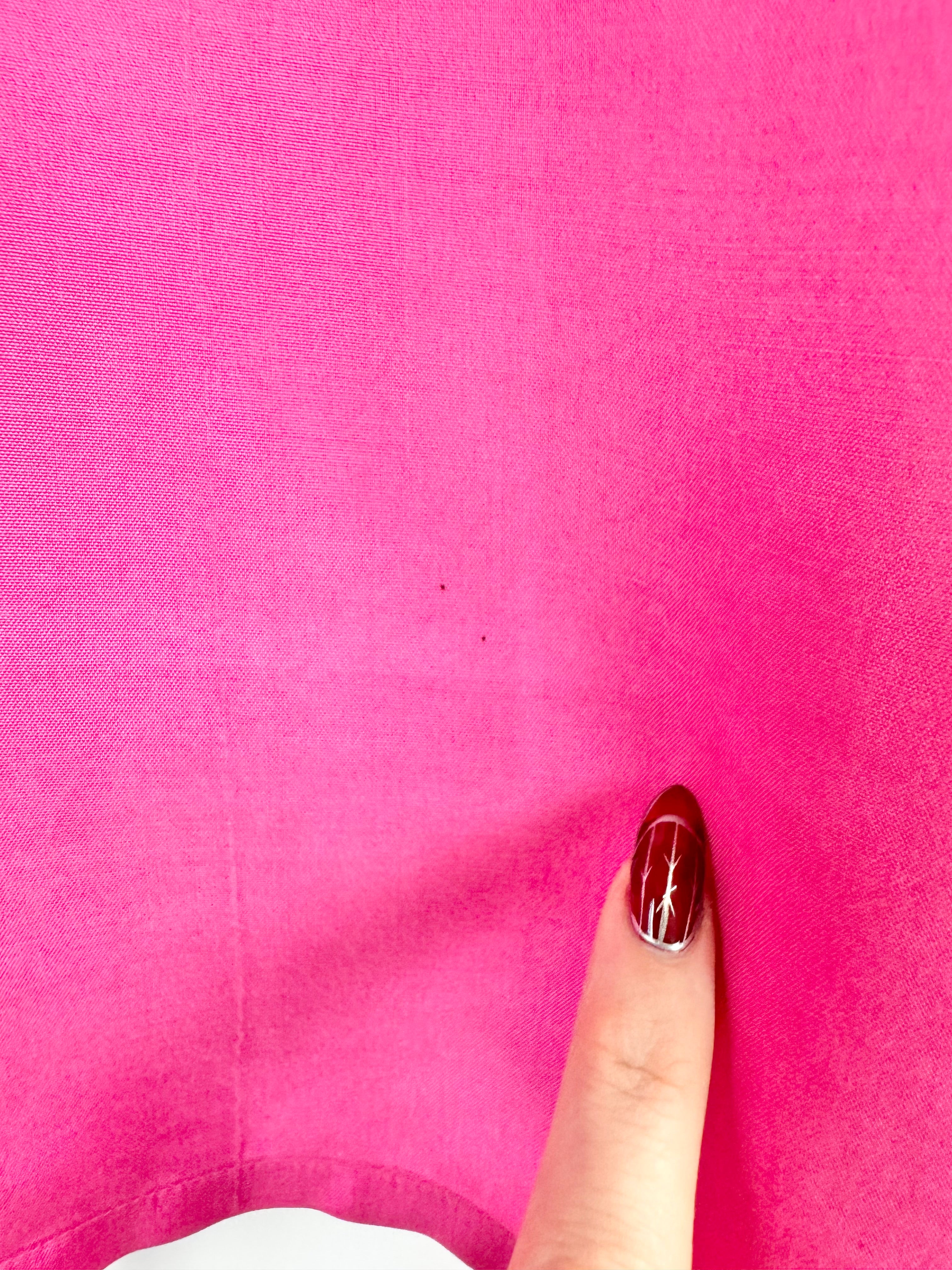 Vintage Country Road Magenta Silk Shirt - M