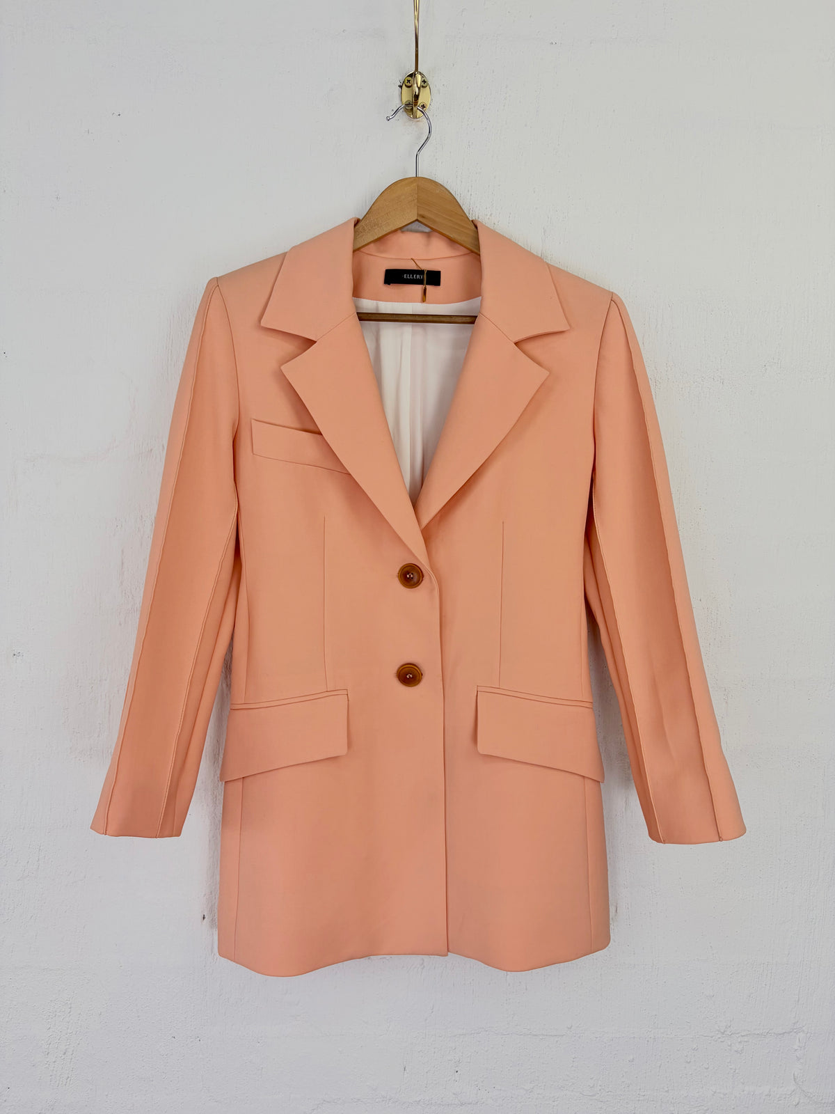 Ellery Orange Sorbet Two-Piece Suit - AU6/8