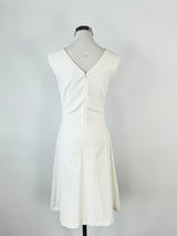 Reiss White Textured A-Line Dress - AU10