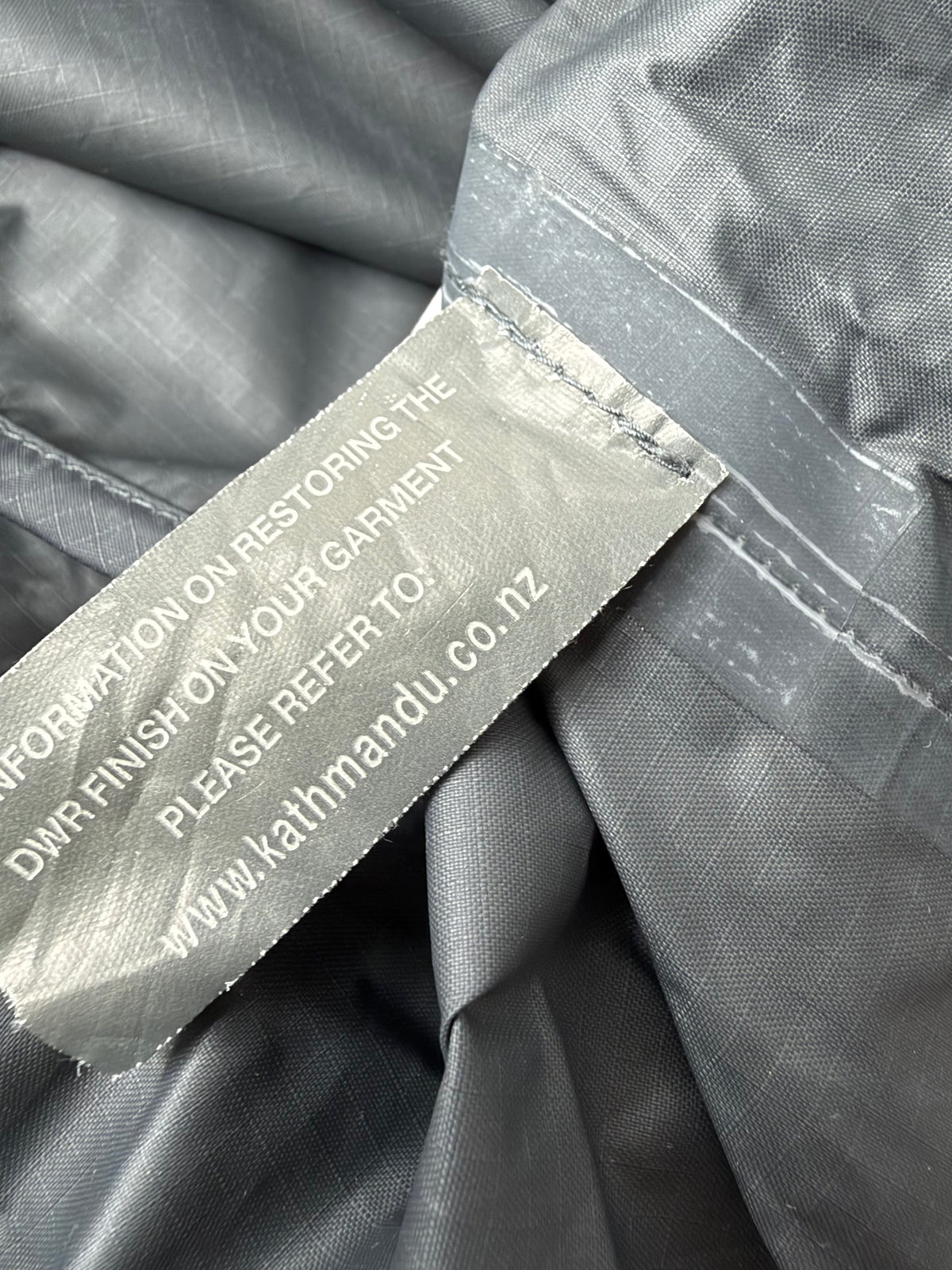 Kathmandu 'Pack & Go' Grey and Black Anorak - XS