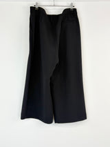 McQ Alexander McQueen Black Pleat Wide-Leg 3/4 Pant - AU10/12