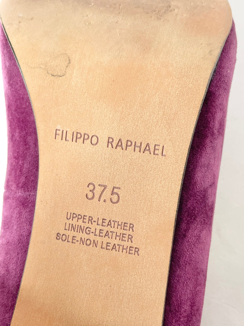 Filippo Raphael x Edward Meller Sangria Suede Pumps - EU37.5