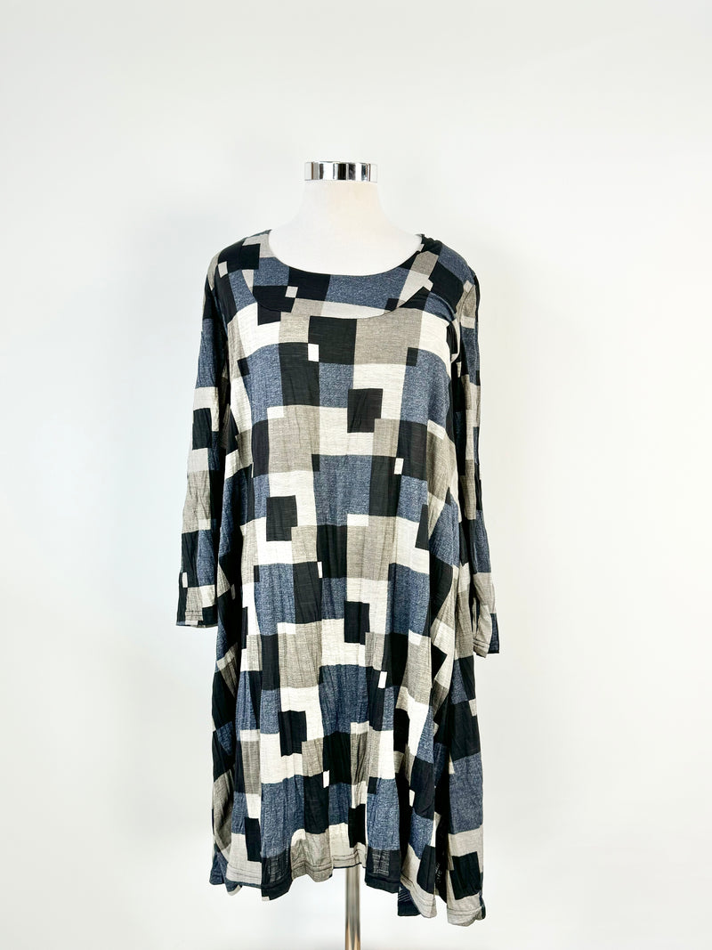 Jean Jones Square Patterned Dress - AU20