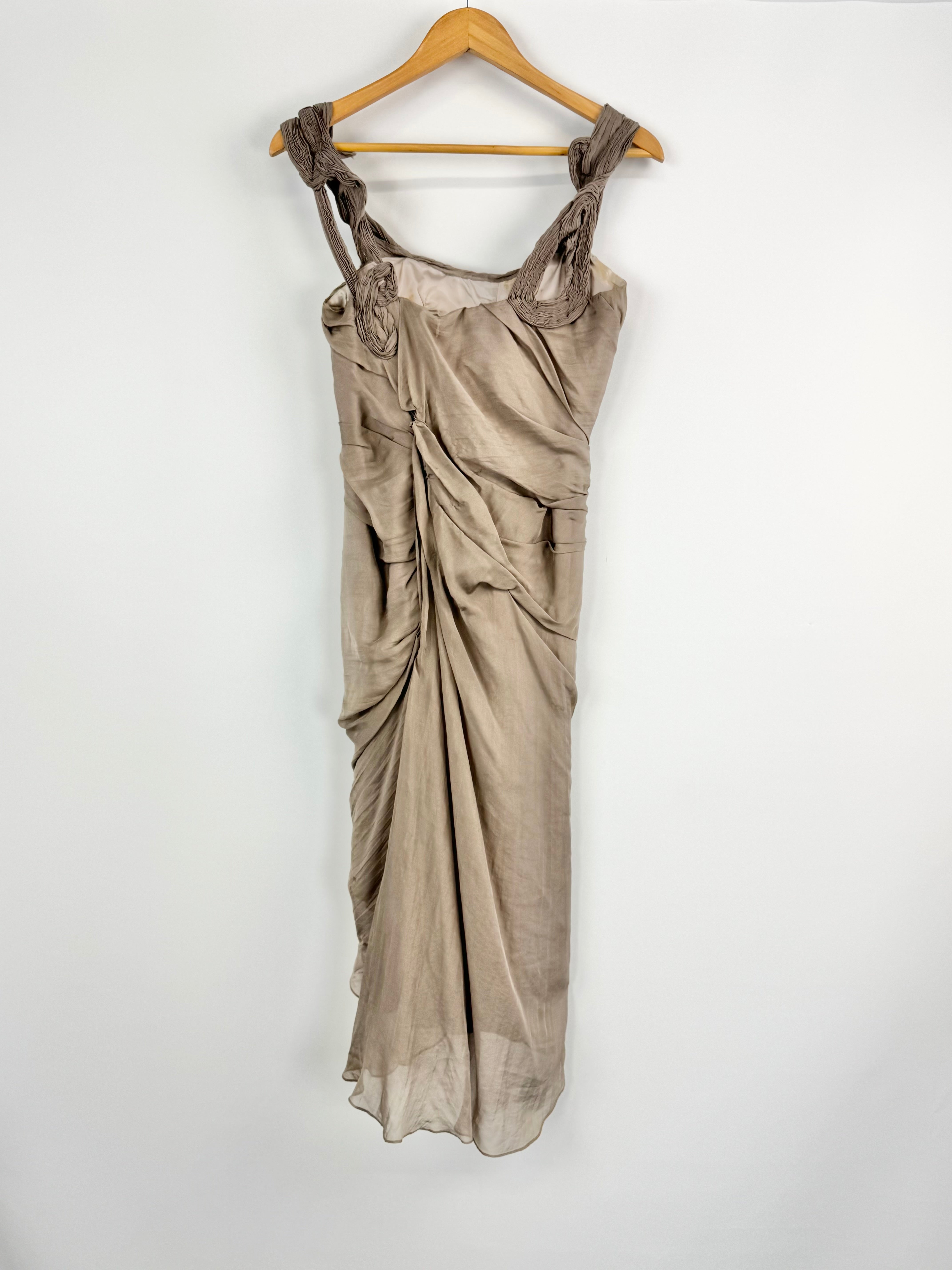 Maticevski Taupe Silk Gown - AU8