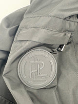Lauren by Ralph Lauren Black Hooded Spray Jacket - XXS