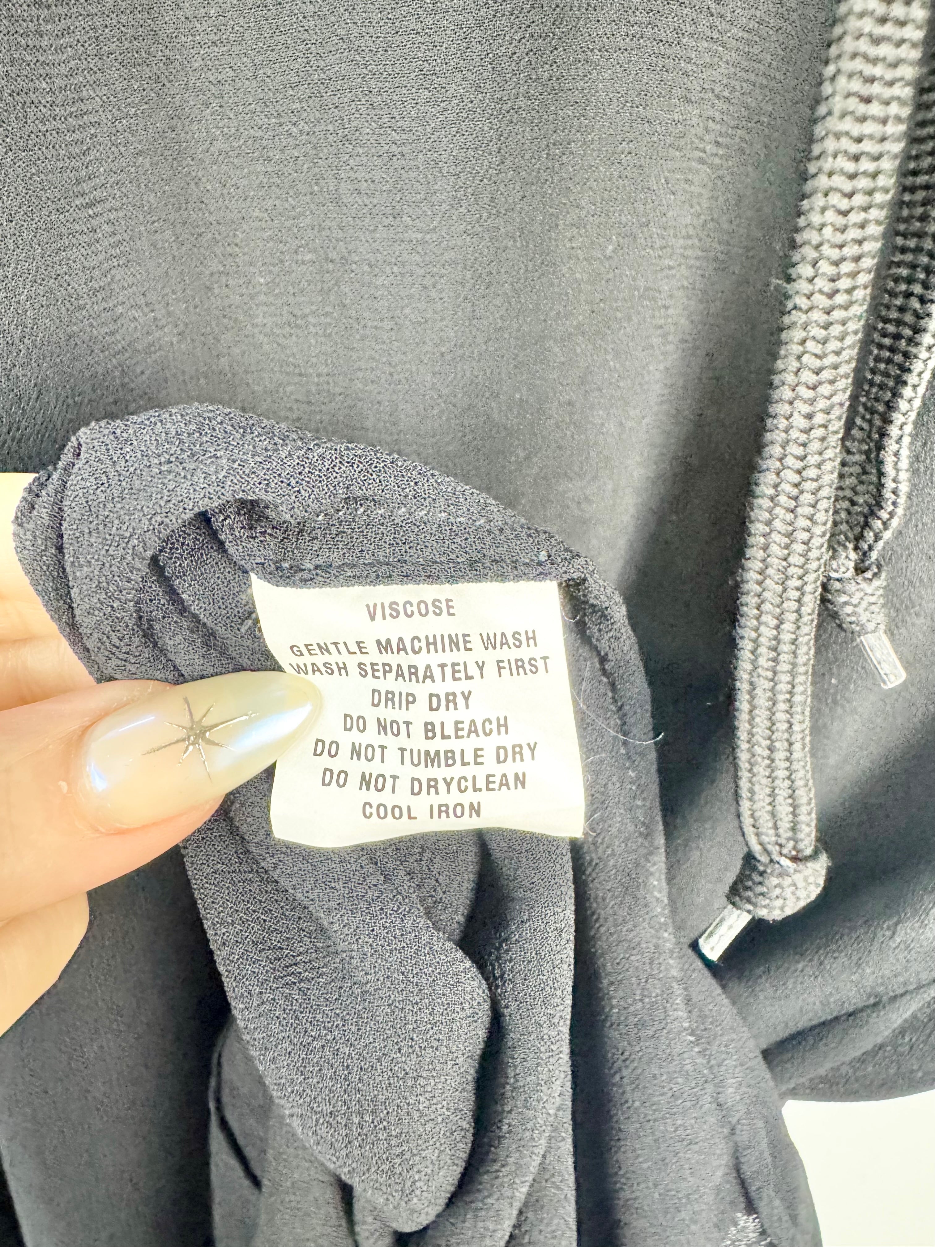 Salasai Black Drawstring Tunic - AU8/10