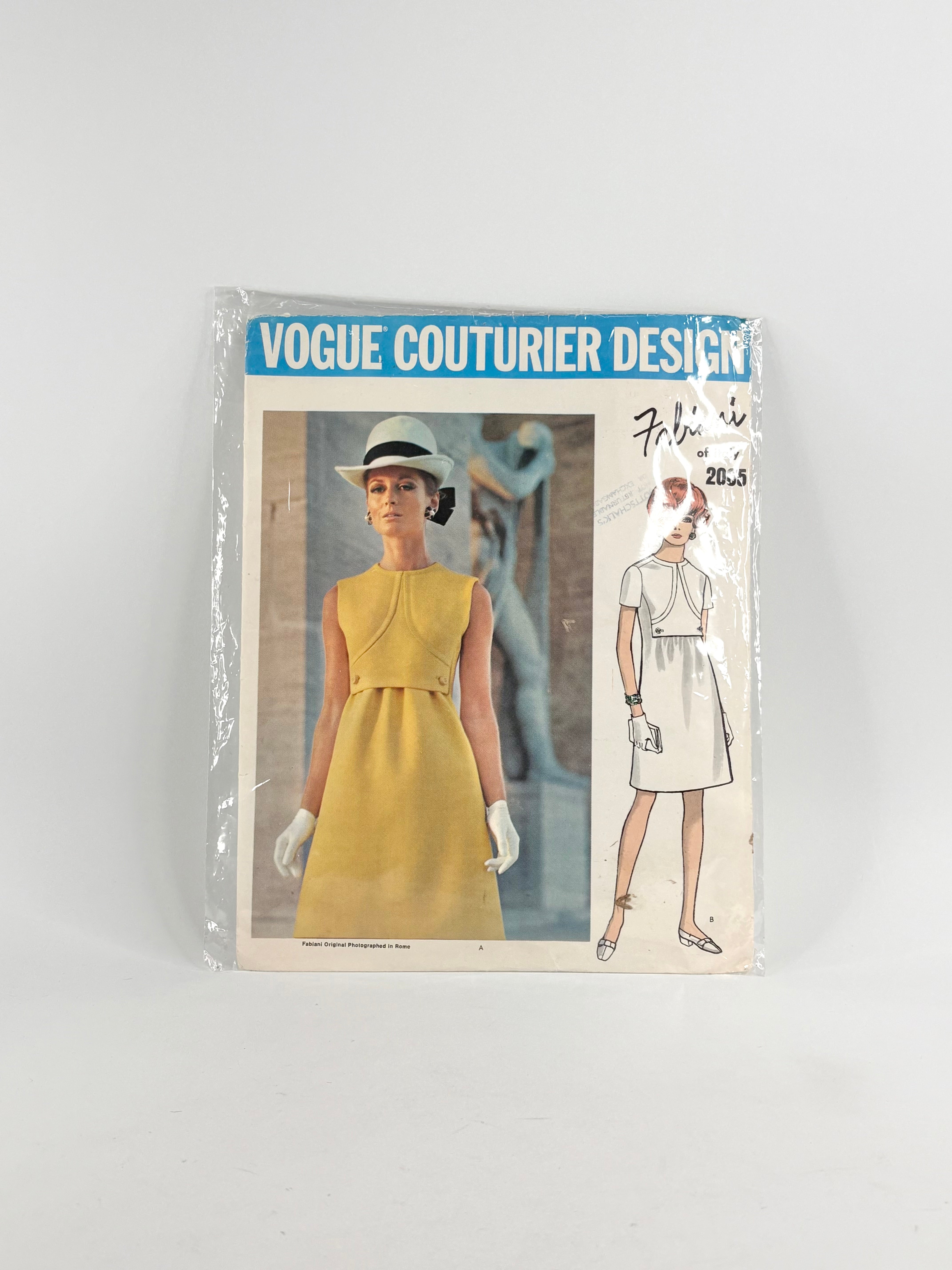 Vogue Couturier Design Fabiani Dress: No. 2065 - Size 10