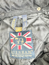 Lavenham Grey Black Quilted Coat - AU8/10