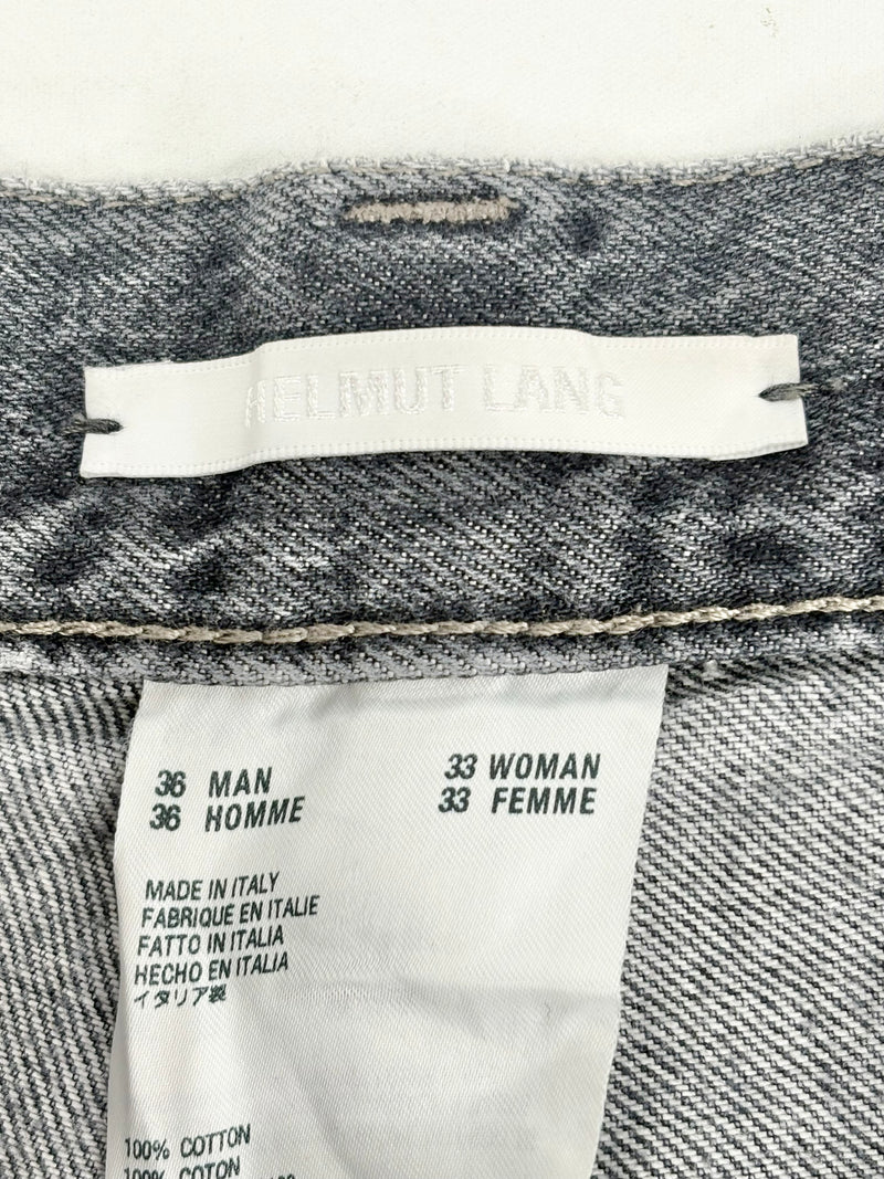 Helmut Lang Washout Dark Blue Straight-Leg Denim Jeans - W36
