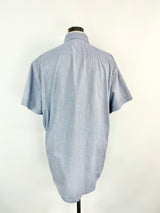 Ermenegildo Zegna Blue Short Sleeve Shirt - XXL
