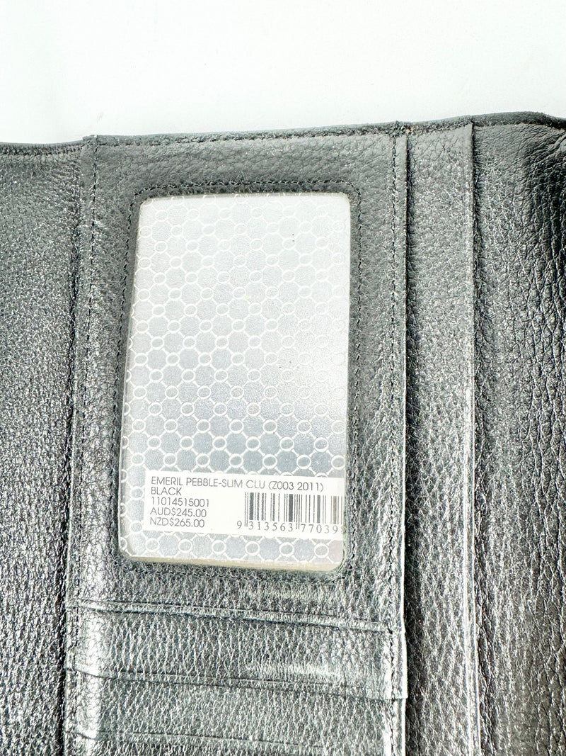 Oroton Black & White Stitch Purse