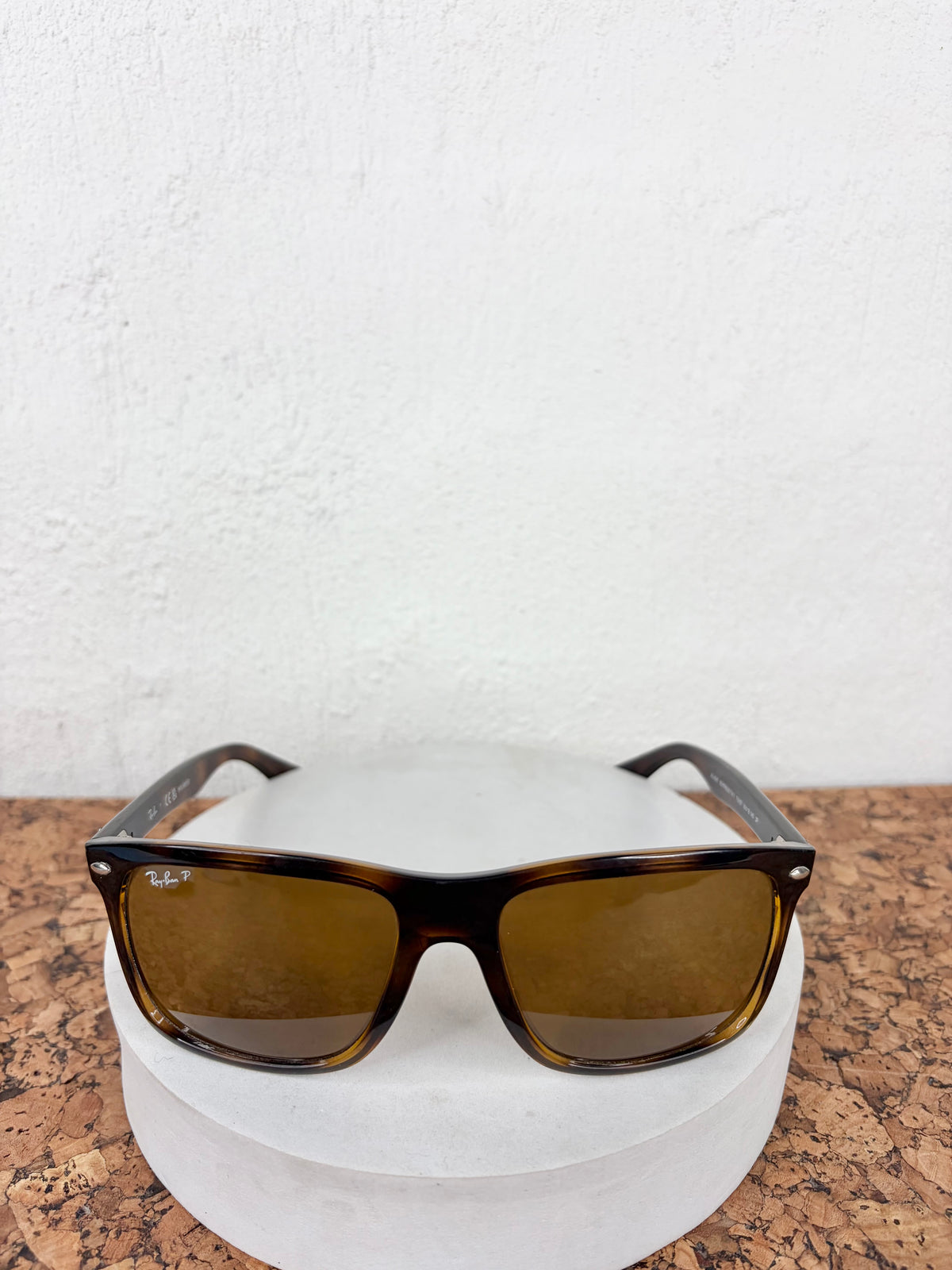 Ray-Ban Boyfriend Two 710/57 Polished Havana Sunglasses