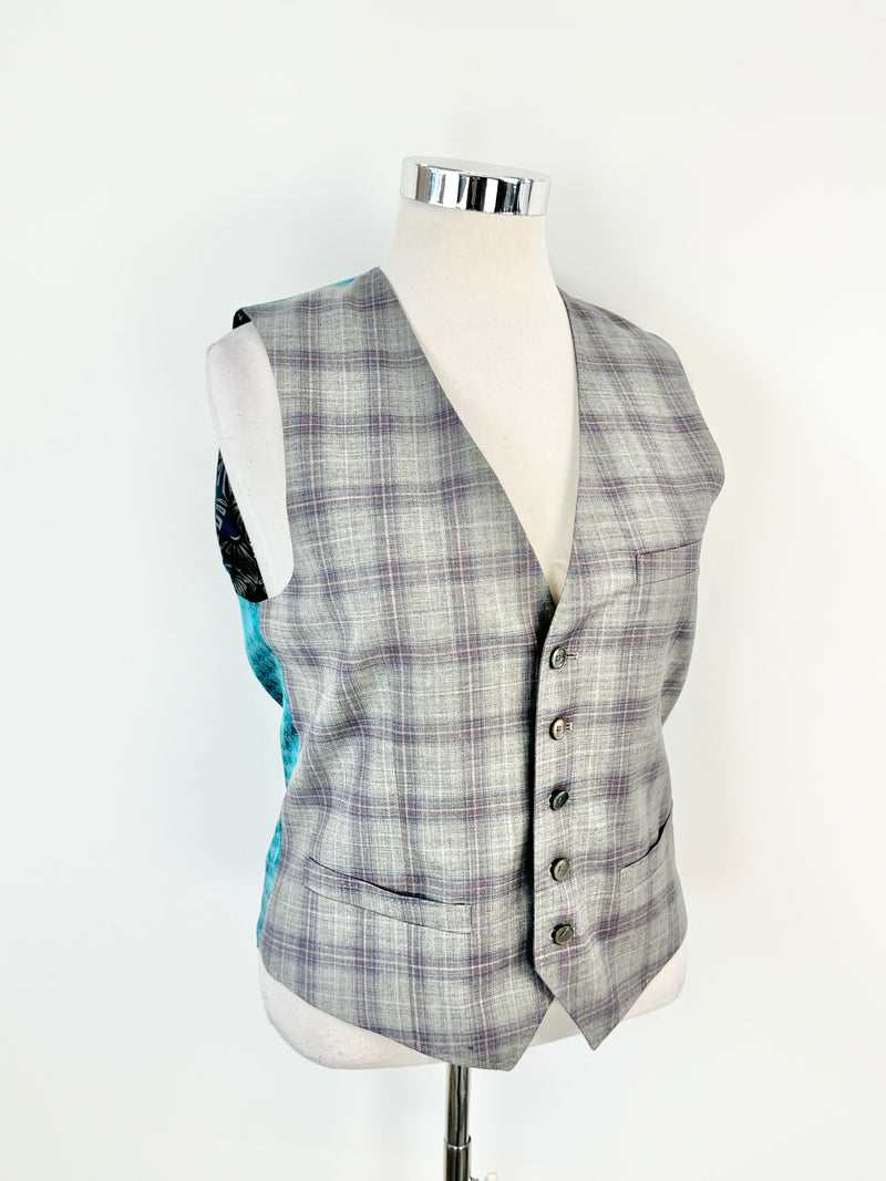 Ted Baker Grey Wool Waistcoat - 40R