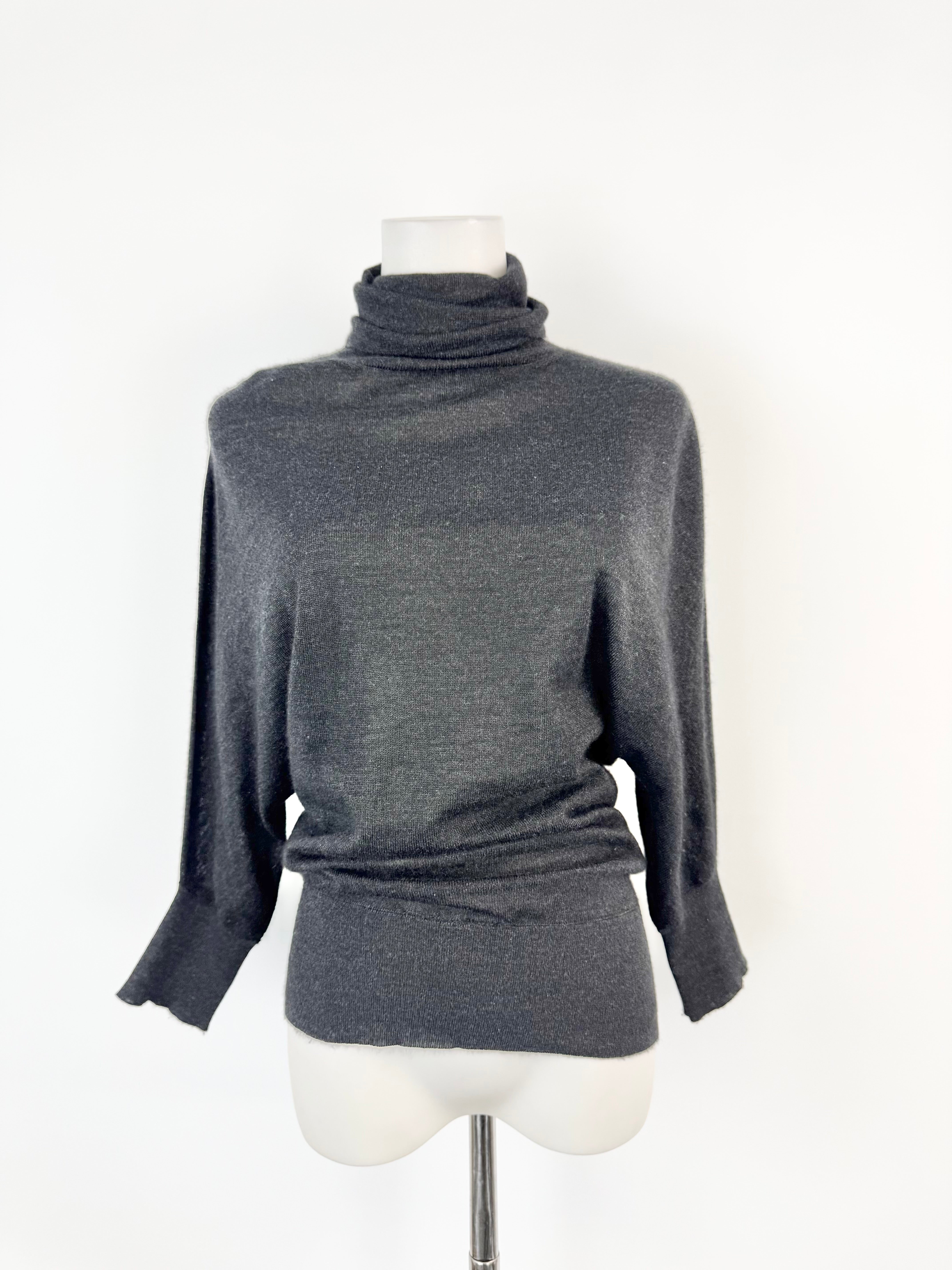 Prada Black Semi Sheer Turtleneck - AU10