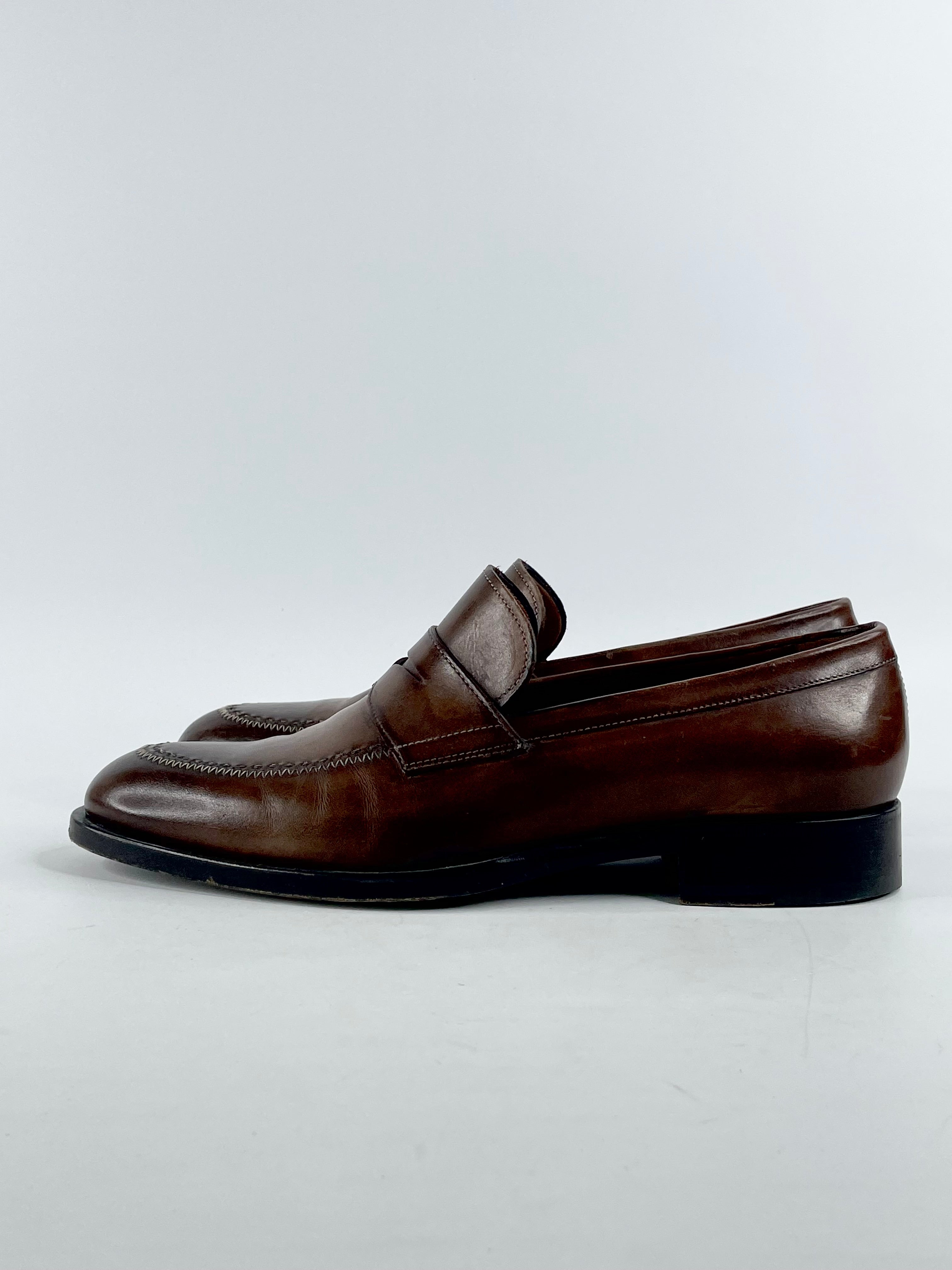 Fratelli Rossetti Mocha Leather Loafers - EU39.5