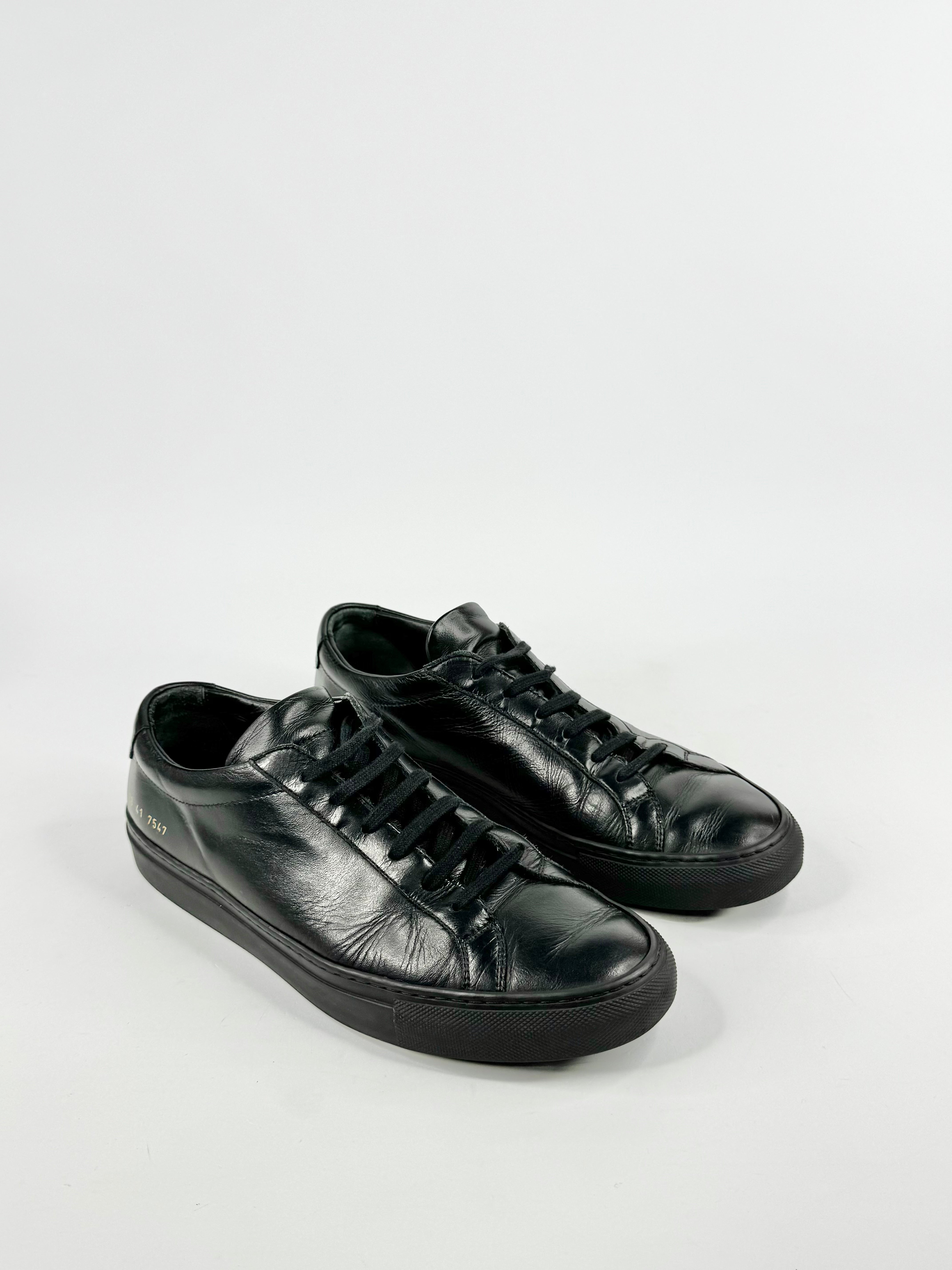 Common Projects 'Achilles' Black Low Sneaker - EU41