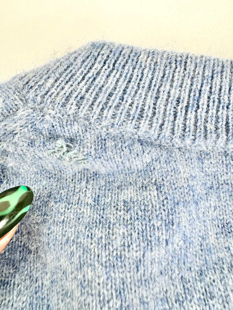 Altuzarra Winter Sky Blue Cashmere Twist Sweater - AU8/10