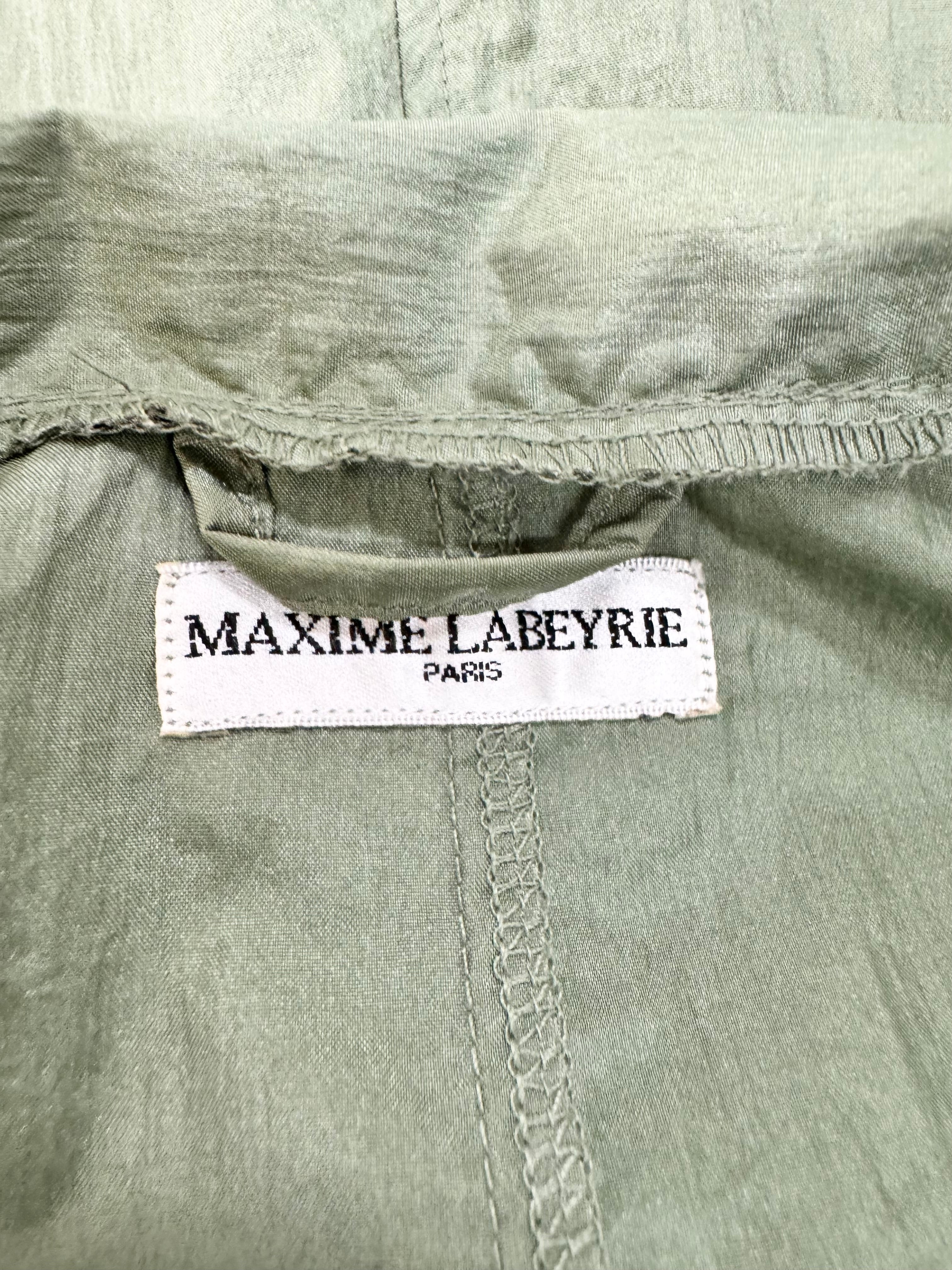 Maxime Labeyrie Paris Pistachio Textured Coat - AU10