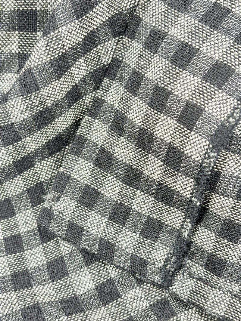 Ivano Boni Black & White Checked Long-Sleeve Dress - AU12