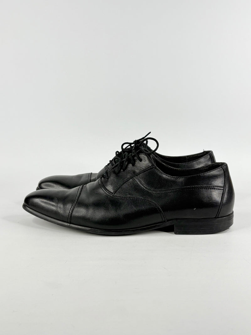 Peter Jackson Black Leather Derby Shoes - EU46