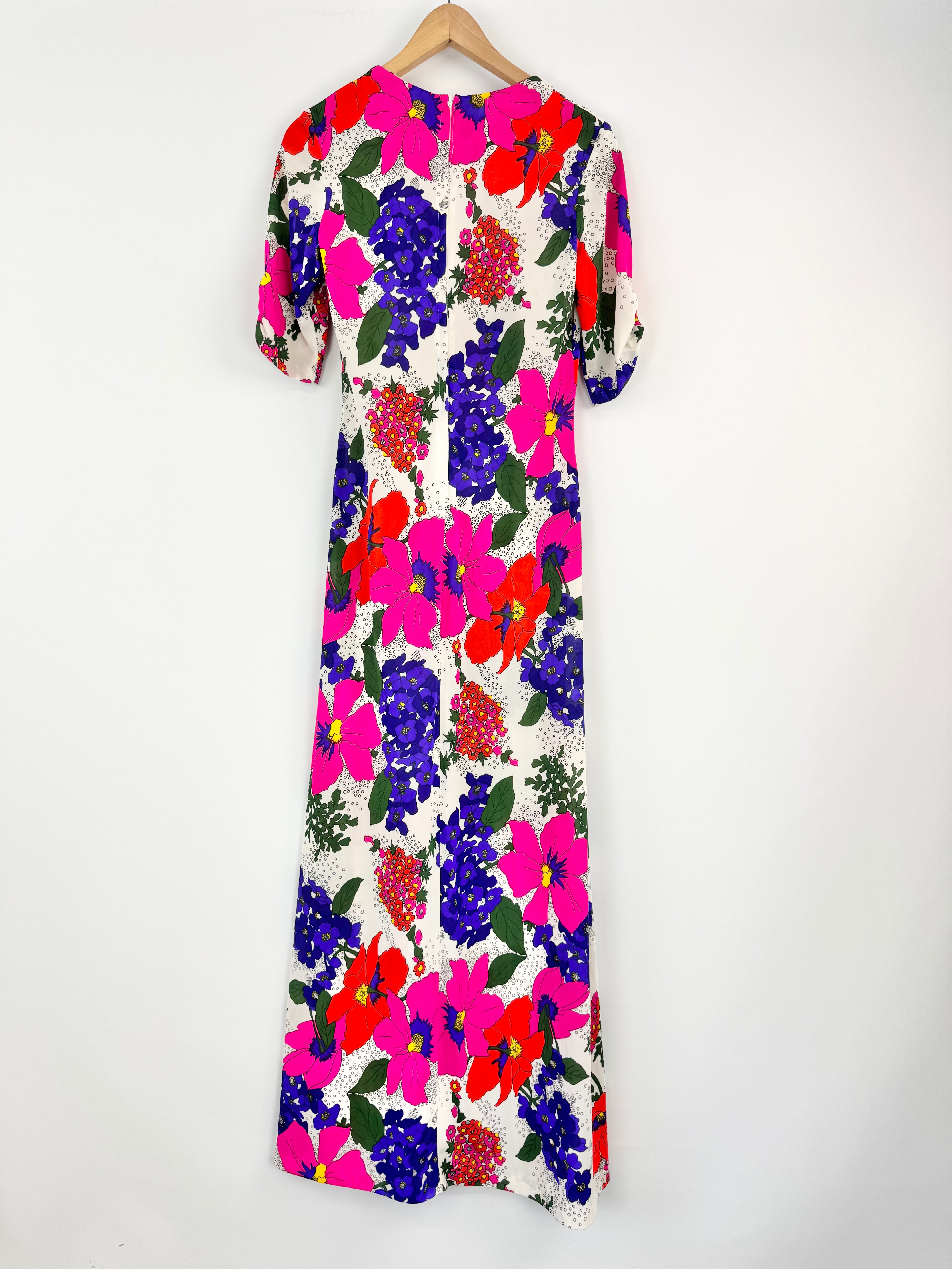 Vintage Spotlight Sydney Bright Retro Floral Dress- AU12