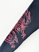 Marcelo Burlon Black Long Sleeve Embroidered Tiger Top - XXS