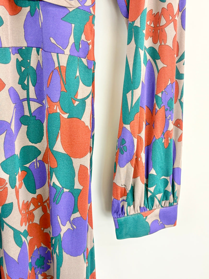 Missoni Multicolour Viscose Long Sleeve Dress - AU12/14