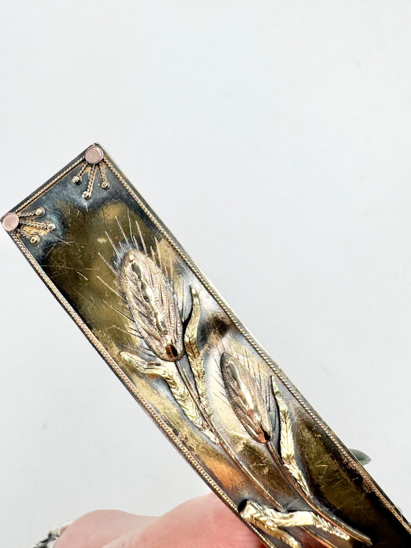 Antique 14ct Victorian Wheat Sheaf Brooch