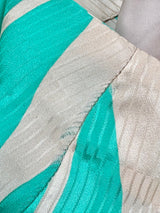 By Malene Birger Beige & Green Silk 'Isalai' Midi Skirt - AU10/12