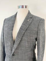 Oliver Charcoal Striped Blazer - S/M