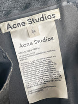 Acne Studios Black 'Grid Scuba' AW14 Midi Skirt - AU6/8