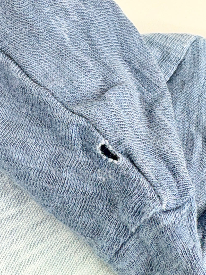 DKNY Jeans Two-Tone Blue Wash Crop Top - AU12/14