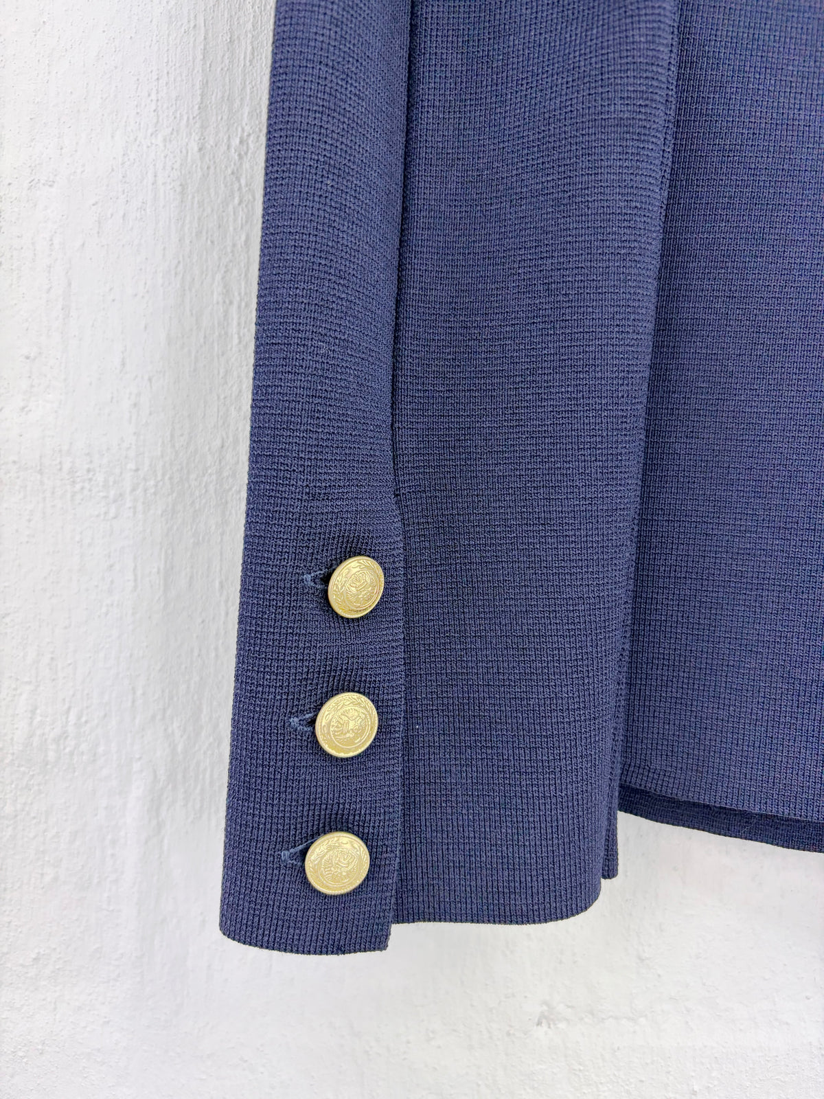 L'Agence Midnight Blue Knit Blazer - AU8/10