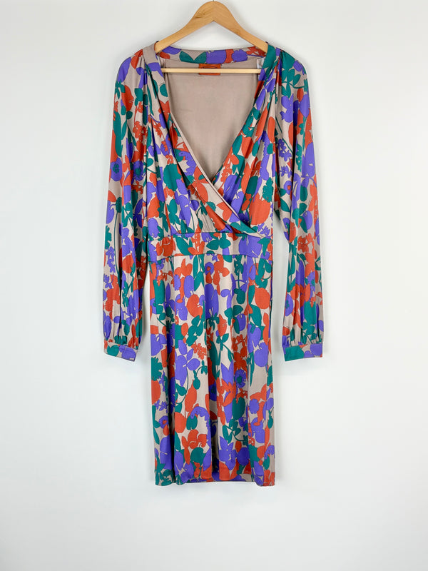 Missoni Multicolour Viscose Long Sleeve Dress - AU12/14