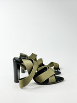 Alias Mae Olive Green Industrial Strap Heels - EU39