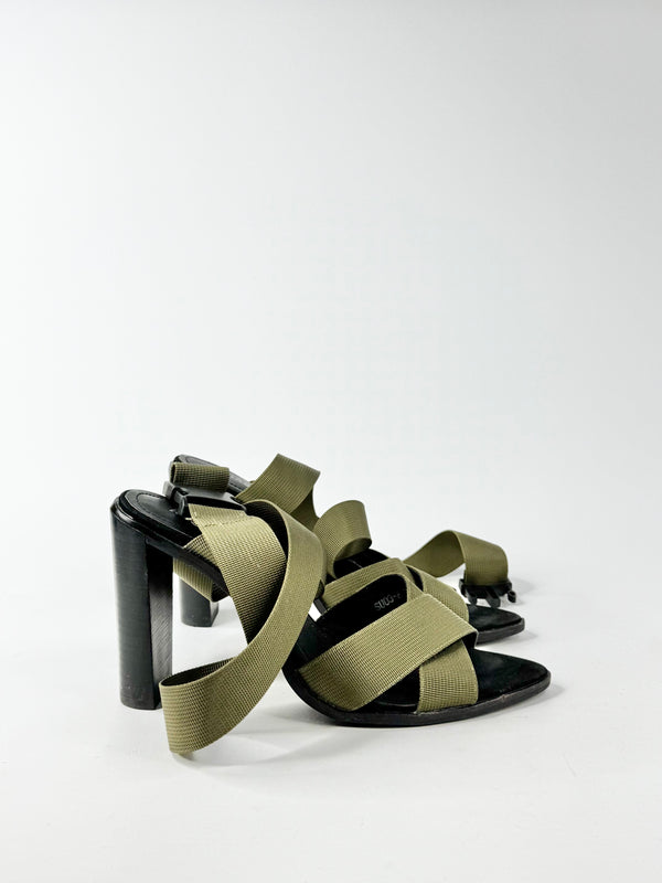Alias Mae Olive Green Industrial Strap Heels - EU39