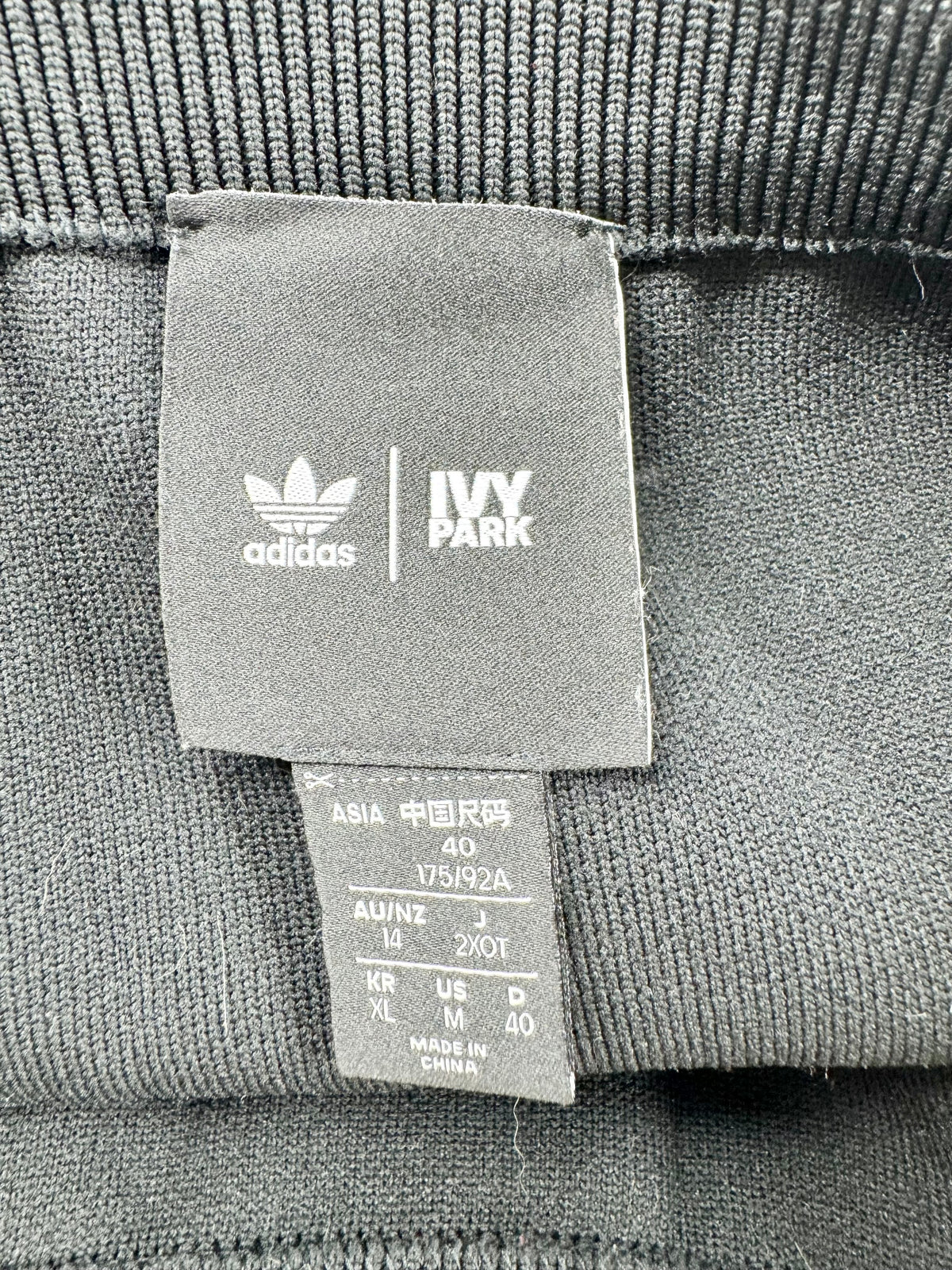 Adidas x Ivy Park Knit Skirt Black - AU10/12