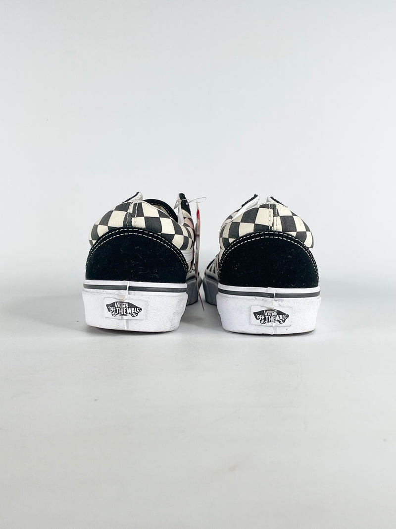 Vans Old Skool Black & White Checkered Sneakers - EU40.5