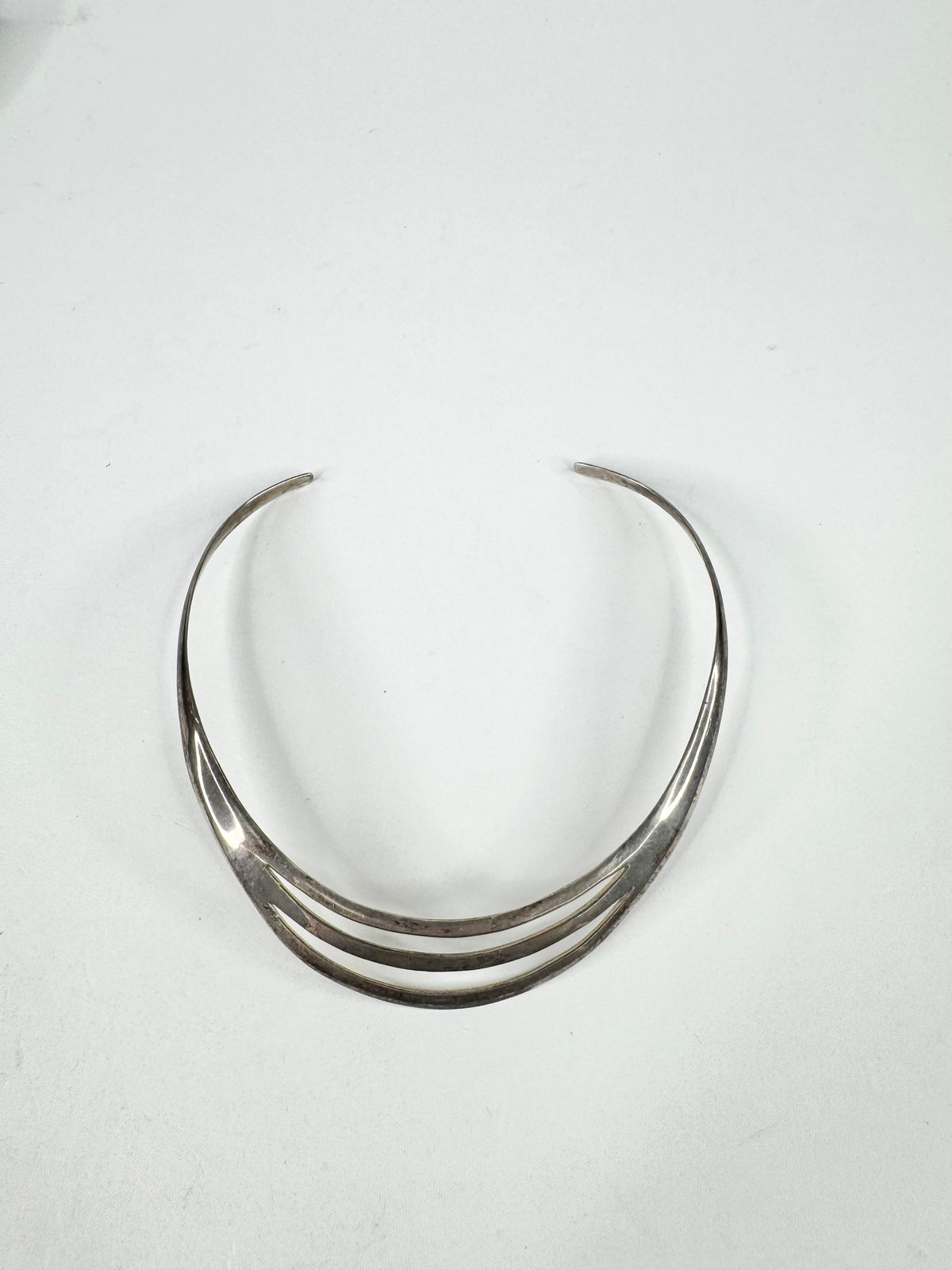 Mid Century Silver Neck Cuff