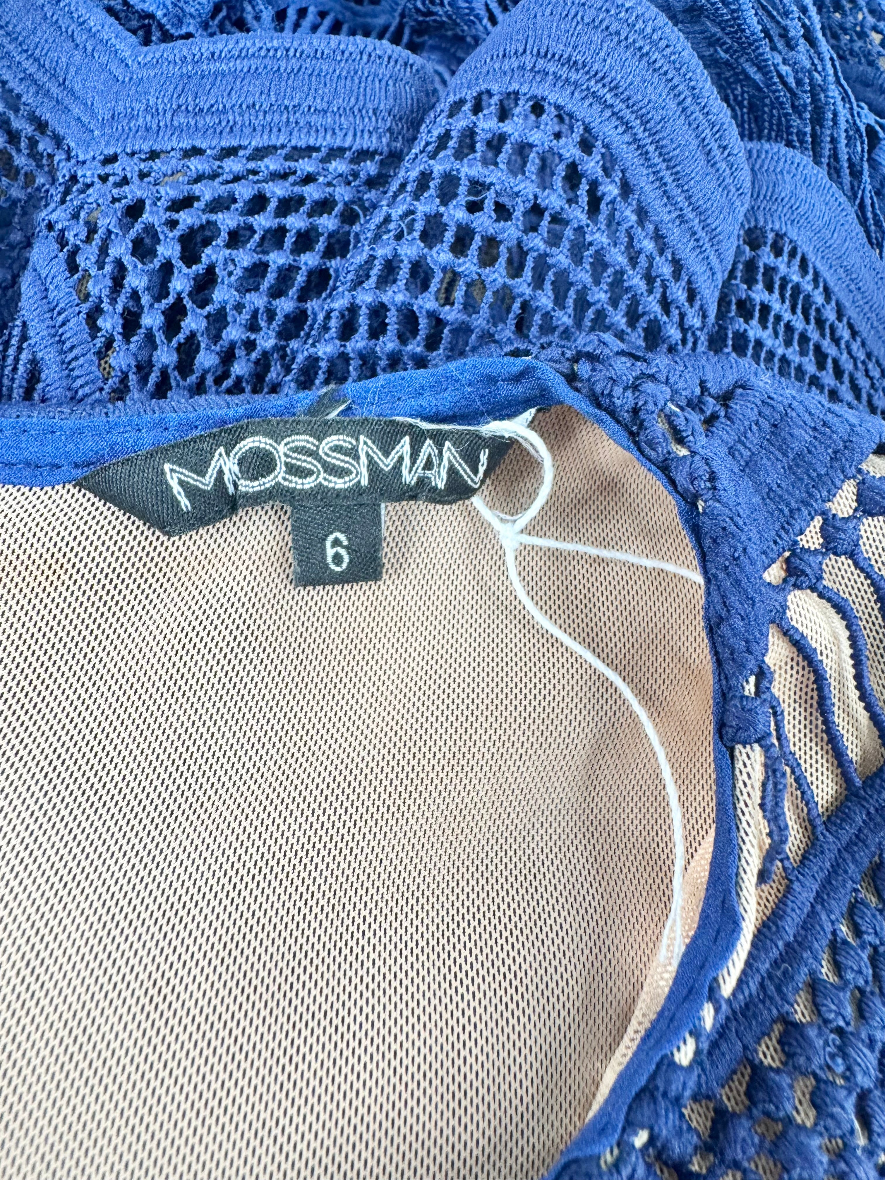 Mossman Blue Lace 'Spanish Renaissance' Mini Dress - AU6