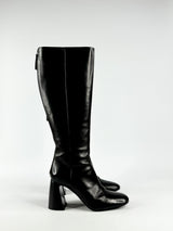 Premiata Black Heeled Knee High Boots - EU39