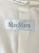 Max Mara Beige Sparkling Single-Button Blazer - AU8