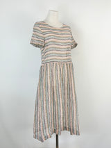 YMC London Multicolour Striped 'Perhacs' Sheer Dress - AU8