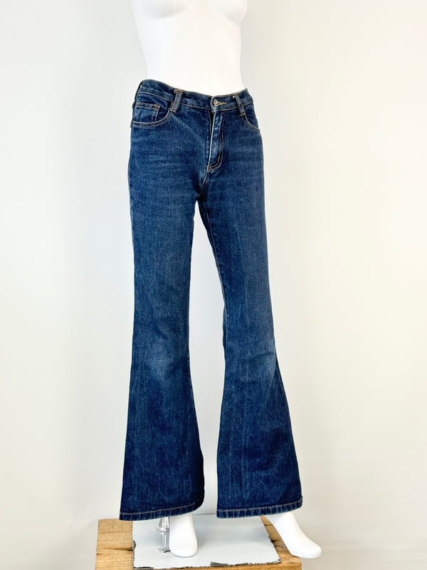 Vintage Yamamoto's Blue Flared Jeans - AU6/8