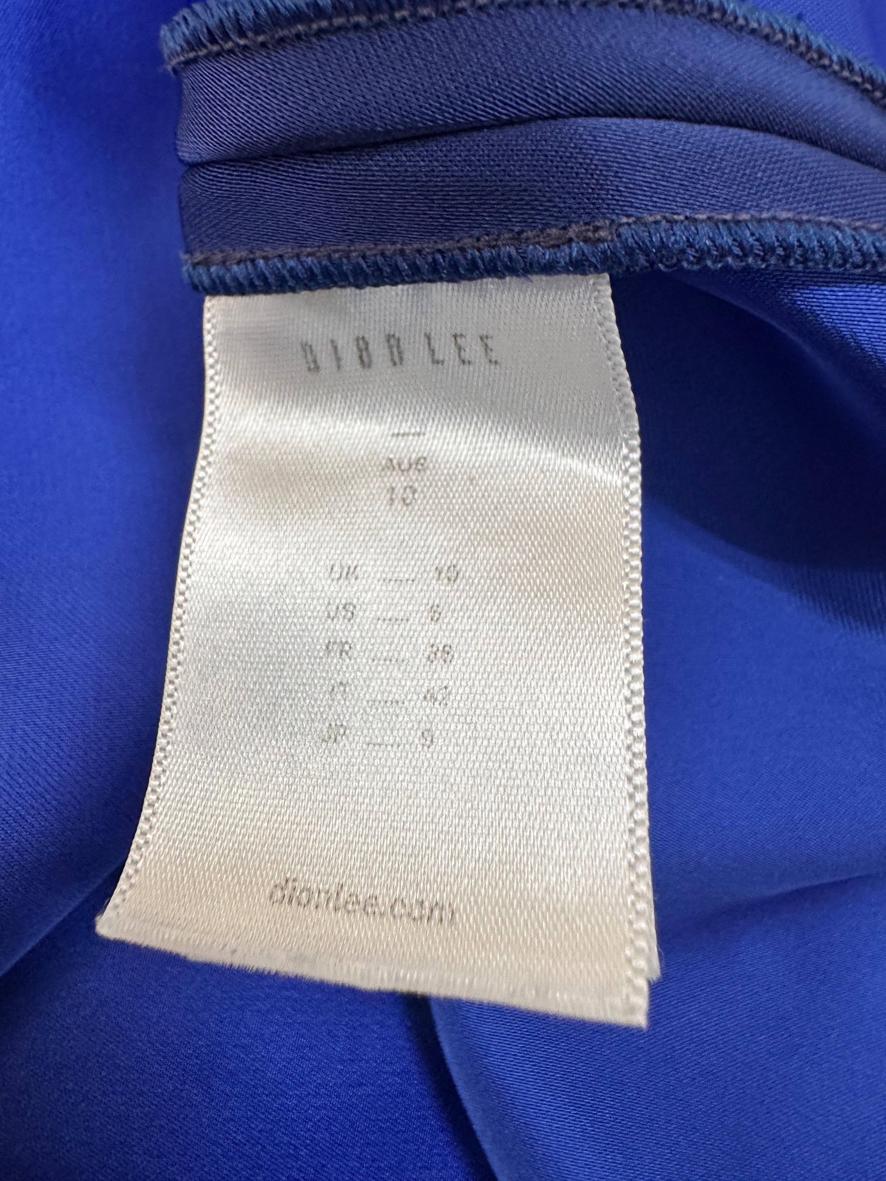 Dion Lee 2014 Era Blue Satin Midi Dress - AU10