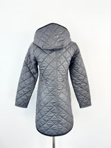 Lavenham Grey Black Quilted Coat - AU8/10