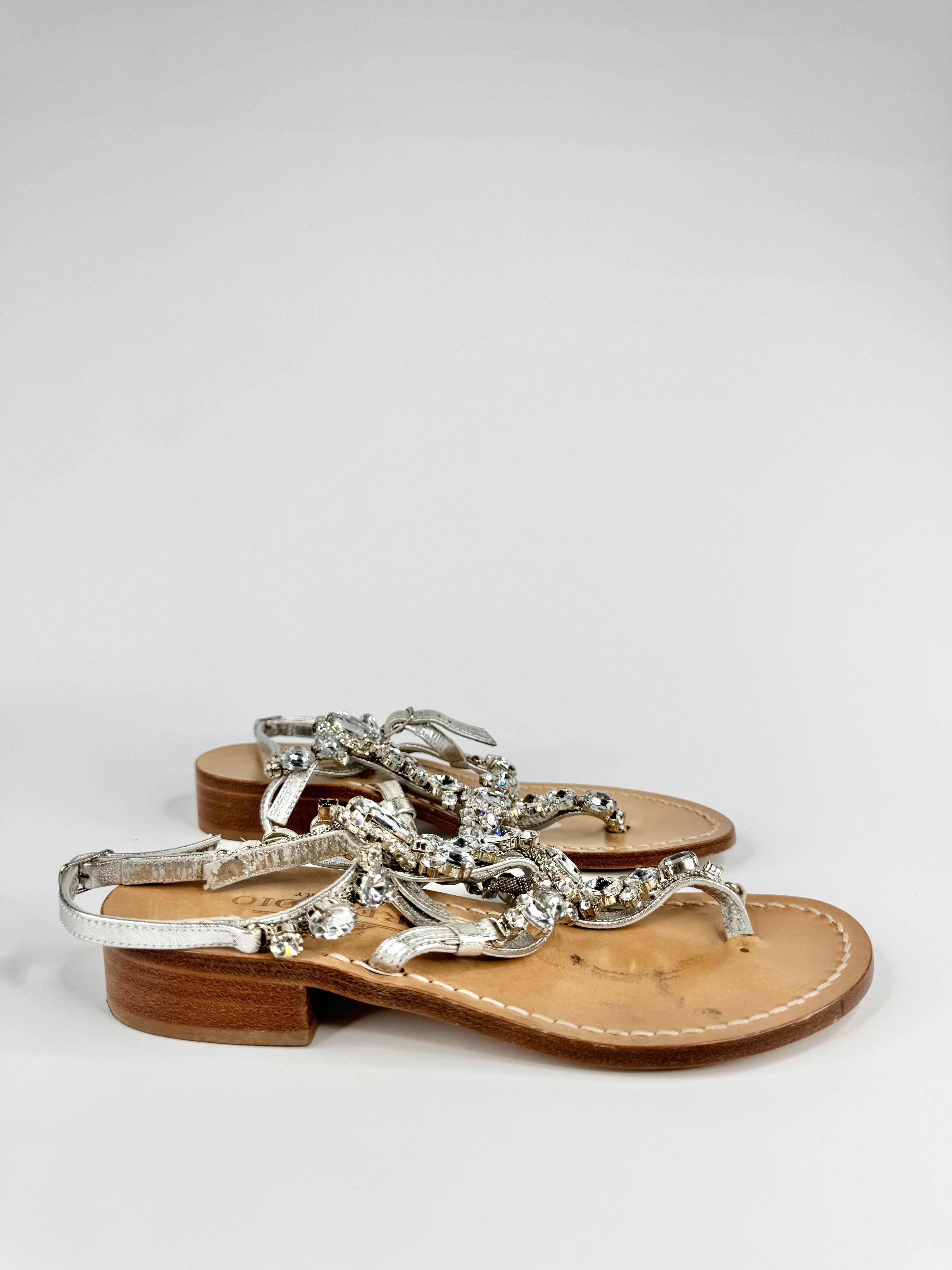 Preludio Capri Crystal Embellished Capri Style Flats - EU37