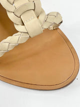 Zimmermann Beige & Tan Leather Rope-Tie Sandals - EU39