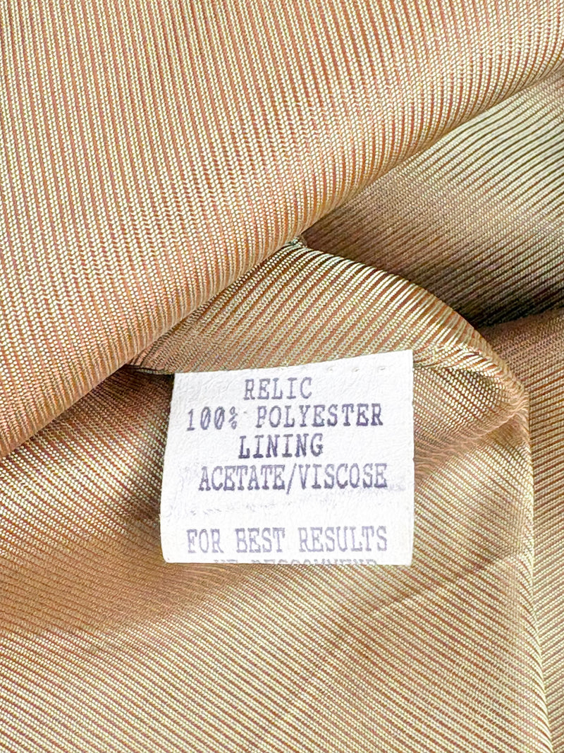 Trelise Cooper Moss Metallic-Velour 'Relic' Coat - AU12