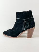 Zimmermann Black Suede Pointed Toe Ankle Boots - EU39